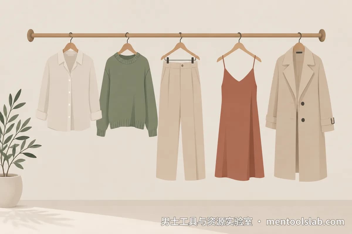 男生衣柜基础款购买清单:1000 / 3000 / 5000 元预算各一版(含件数与顺序)